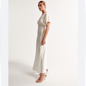 Fame and Partners White Ruffle Dress